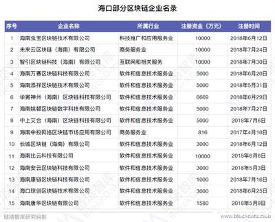 中國(guó)區(qū)塊鏈50城之海口 注冊(cè)企業(yè)數(shù)量逼近一線城市，技術(shù)與服務(wù)生態(tài)初具規(guī)模